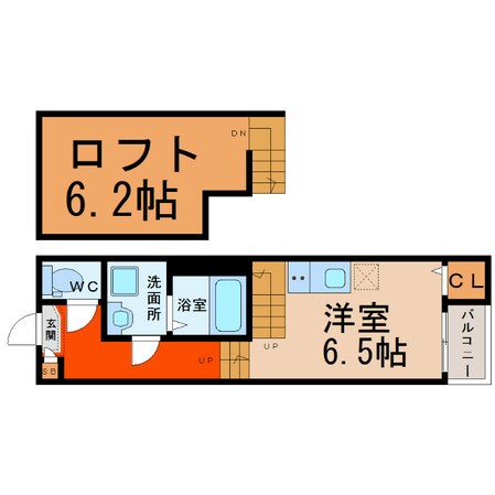 六番町駅 徒歩8分 2階の物件間取画像